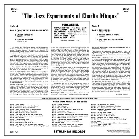 The Jazz Experiments of Charlie Mingus - Vinile LP di Charles Mingus - 4