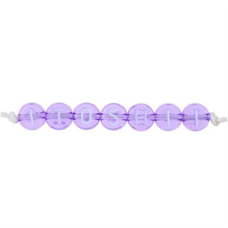 165 perle rotonde 5 x 7 mm - Alfabeto 5 x 7 mm - viola - 2