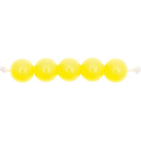 24 perle rotonde 10 mm - Giallo - 2