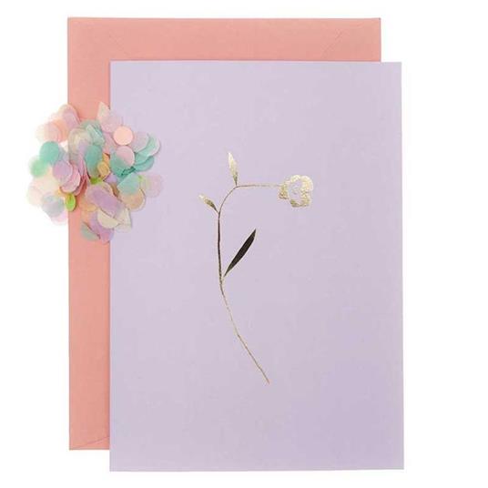 DIY Personalizza tua carta floreale - Lilla