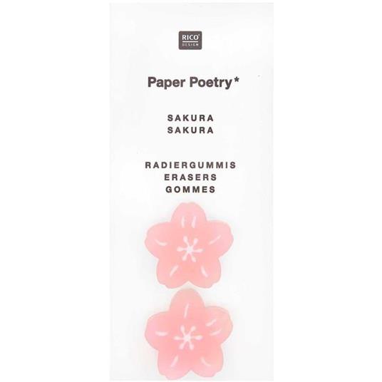2 gomme a fiore rosa Sakura, Primavera giapponese - Rico Design -  Cartoleria e scuola | IBS
