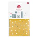 Carta gialla patch stelle d'oro 30 x 42 cm