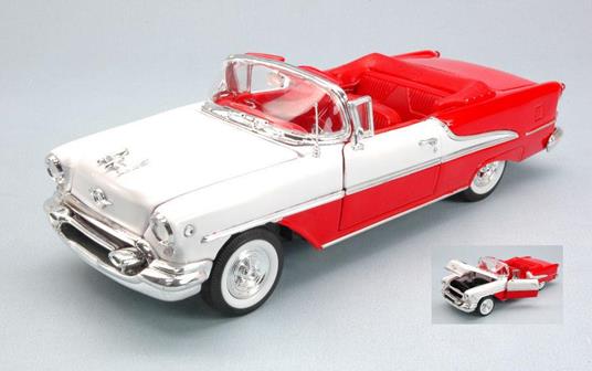 Oldsmobile Super 88 Convertible 1955 Red / White 1:24 Model We0356