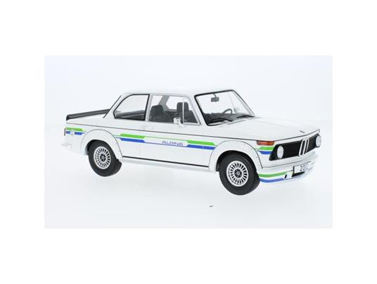 MODELCARGROUP MCG18409 BMW 2002 ALPINA 1973 WHITE/DECORATED 1:18 Modellino