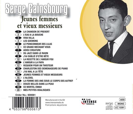 Jeunes femmes et vieux messieur - CD Audio di Serge Gainsbourg - 2