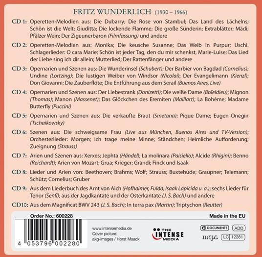 Ein Klang fur Die - CD Audio di Fritz Wunderlich - 2