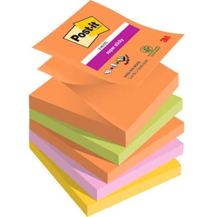 Ricariche di foglietti Post-it® Super Sticky Z-Notes Boost – conf. 5 blocchetti 90 ff 76×76 mm R330-5SS-BOOS