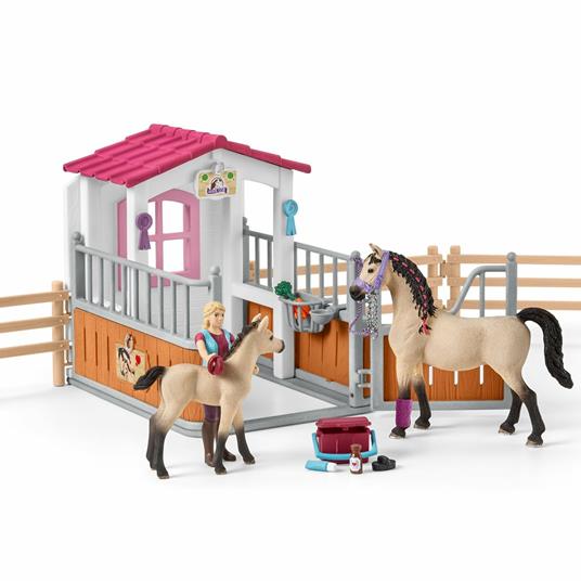 Box Cavalli Arabi e Addetta Cura Animali. Schleich (2542369) - 9