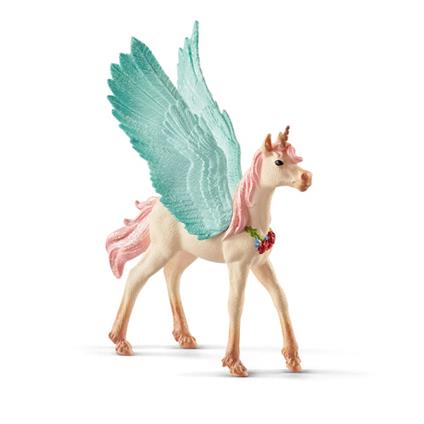 Puledra Di Unicorno Alato Decorata Schleich (70575)