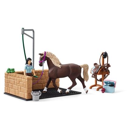 Zona Lavaggio Con Emily E Il Suo Cavallo Luna Schleich (42438)