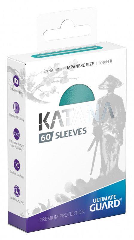 Ultimate Guard Katana Sleeves Japanese Size Turquoise (60) - 2