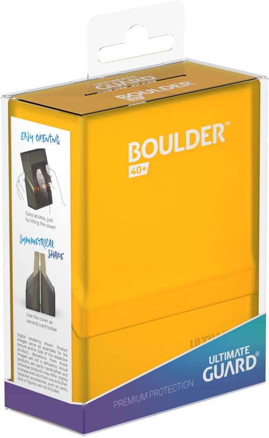 Ultimate Guard Boulder Deck Case 40+ Standard Size Amber Ultimate Guard - 5