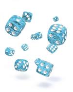 Oakie Doakie Dice D6 Dice 12 Mm Speckled - Light Blue (36) Oakie Doakie Dice