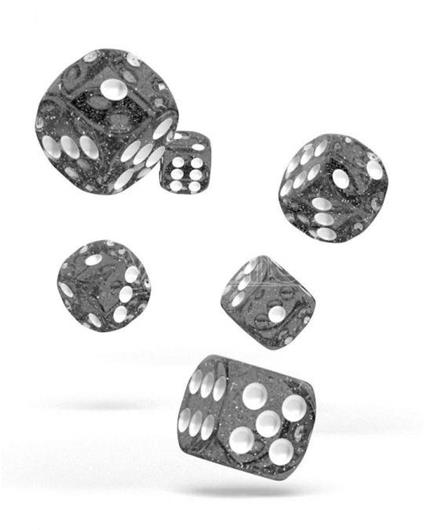 Oakie Doakie Dice D6 Dice 16 Mm Speckled - Black (12) Oakie Doakie Dice