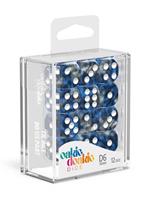 Oakie Doakie Dice D6 Dice 16 mm Gemidice - Liquid Steel (12)