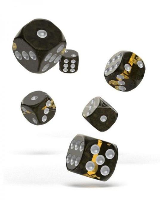 Oakie Doakie Dice D6 Dice 16 Mm Enclave - Amber (12) Oakie Doakie Dice