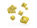 Oakie Doakie Dice RPG Set Marble - Yellow (7) Oakie Doakie Dice