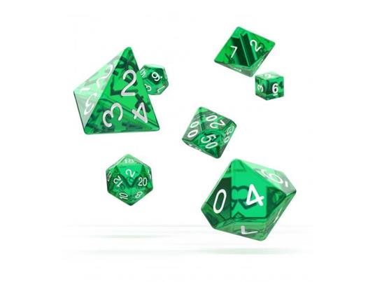 Oakie Doakie Dice RPG Set Translucent - Green (7) Oakie Doakie Dice - 2