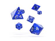 Oakie Doakie Dice RPG Set Translucent - Blue (7) Oakie Doakie Dice