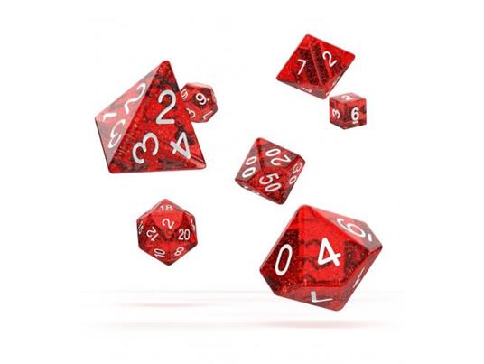 Oakie Doakie Dice RPG Set Speckled - Red (7) Oakie Doakie Dice