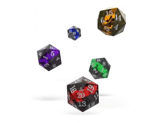 Oakie Doakie Dice D20 Spindown Dice Set Enclave (5)