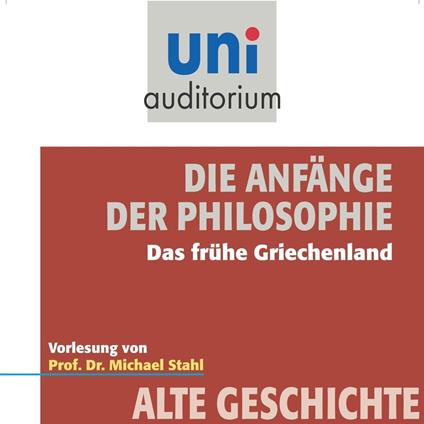 Die Anfänge der Philosophie