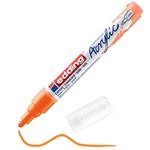 Edding 5100 Marcatore Acrilico Medio - Arancio Fluo - 1 Marcatore A Vernice Acrilica Waterproof - Punta Tonda 2-3Mm - Pennnarello Acrilico Per Disegno Su Tela, Carta, Legno - Marcatore Per Ciotoli