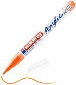 edding 5300 marcatore acrilico fine - arancio fluorescente - 1 marcatore a vernice acrilica waterproof - punta tonda 1-2mm - pennnarello acrilico per disegno su tela, carta, legno - per ciotoli