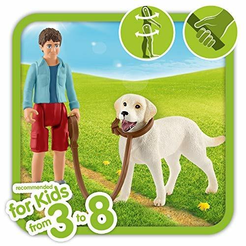 A passeggio con labrador retriever. Schleich (2542478) - 3