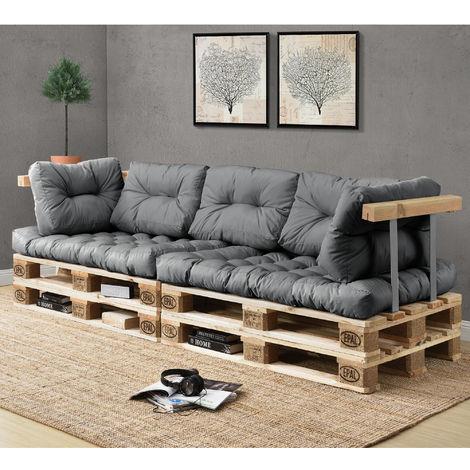 Cuscini per divano palette euro. mobili DIY. Cuscini divano per palette per  dentro. ideale per salotto. giardino d´inverno grigio - En.Casa - Casa e  Cucina | IBS