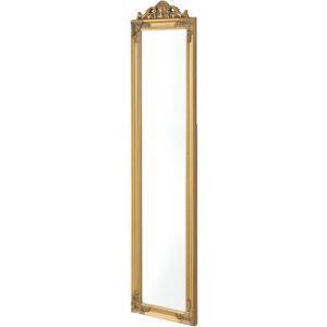 Specchio da Appoggio a Figura Intera Rettangolare con Inclinazione  Regolabile 160 x 40 cm Cornice in Eucalipto Stile Barocco. Color Oro -  En.Casa - Idee regalo | IBS