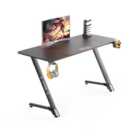 Scrivania da Gaming con Tappetino per Mouse, Gestione Cavi, Supporto per  Cuffia, Portabicchiere - Gaming Desk (LxPxA) 140 x 60 x 75 cm - pro.tec -  Idee regalo | IBS