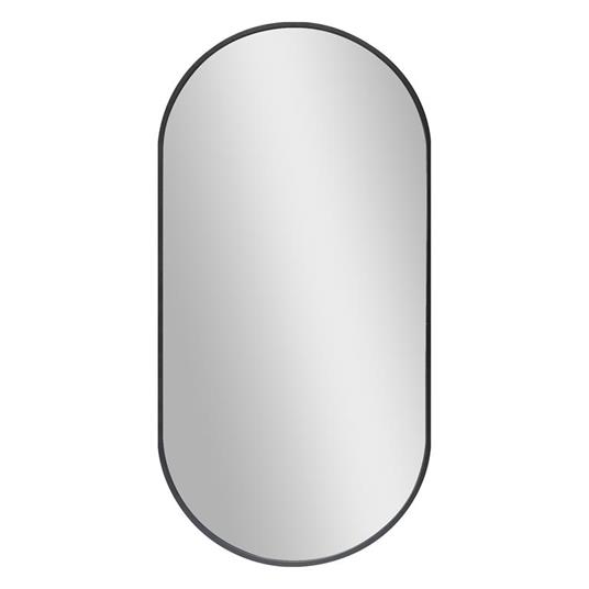 en.casa] Specchio da Parete 40 x 80 cm Specchio Ovale da Bagno con  Fissaggio Verticale-Orizzontale - Cornice in Alluminio - Nero - en.casa -  Idee regalo | IBS