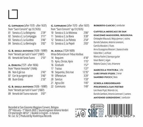 Divi Augusti Musici - CD Audio di Cappella Musicale di San Giacomo Maggiore in Bologna - 2