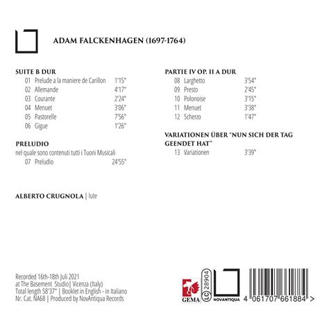 Lautenkonzert In Bayreuth - CD Audio di Alberto Crugnola - 2