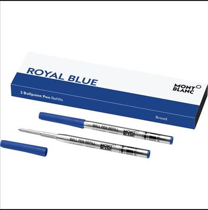Montblanc Refill Per Penna A Sfera Royal Blue (b) Pz. 2