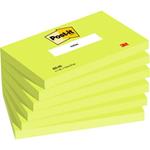 Foglietti Post-it® verde acido 100 fogli/blocchetto conf. 6 pz 76×127 mm 7100296121