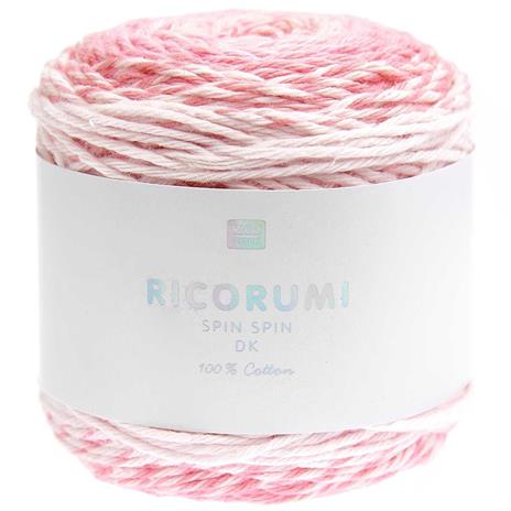 Pallone di cotone rosa - ricorumi spin dk 50 GR - 2