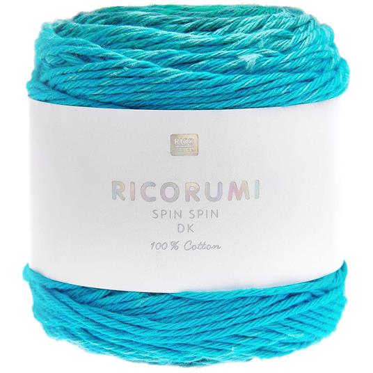 Pallone di cotone turchese - ricorumi spin dk 50 GR