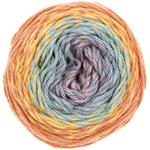 Pallone di cotone arcobaleno color terra - ricorumi spin dk 50 GR