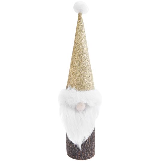 Elfo di Natale in tronco d''albero con cappello dorato 18 cm - Rico Design  - Idee regalo | IBS