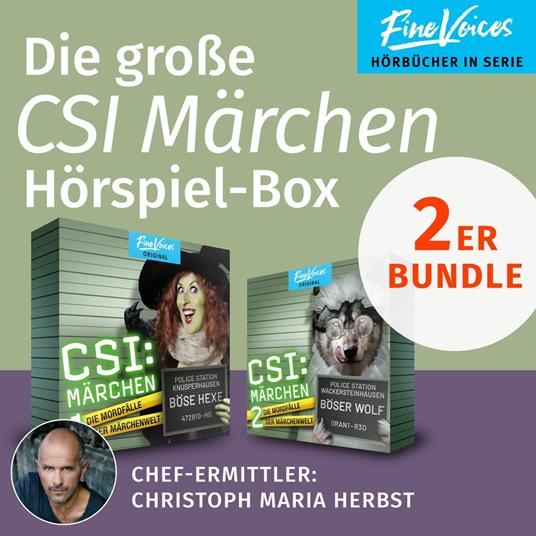 Die große CSI Märchen Hörspiel-Box - Teil 1 + 2 (Böse Hexe + Böser Wolf) (ungekürzt)