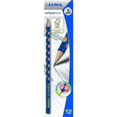 Lyra Groove Slim Graphite in astuccio 12 pezzi HB - 2