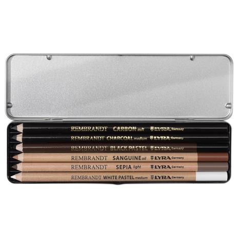 Set Lyra Rembrandt High Quality Sketching Pencil. Astuccio in metallo 6 pezzi - 2