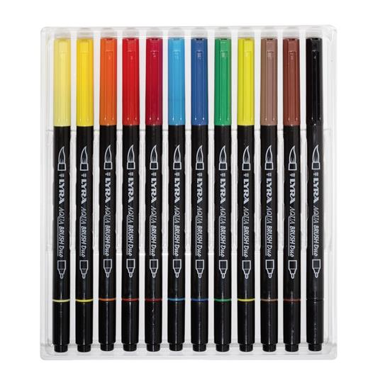 Pennarelli Faber-Castell Doppia Punta. Astuccio plastica 20 colori - Faber- Castell - Cartoleria e scuola