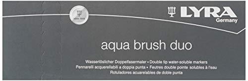 LYRA Aqua Brush Duo Pennarelli a pennello, colore: Nero - 2
