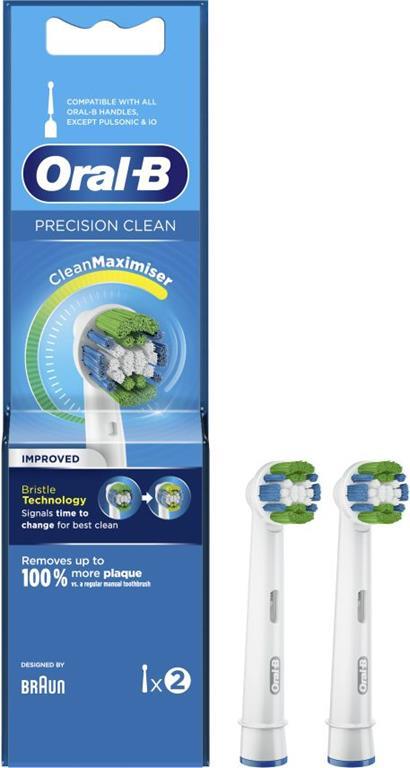 Oral-B Precision Clean 80338441 testina per spazzolino 2 pz Blu, Verde,  Bianco - Oral-B - Casa e Cucina | IBS