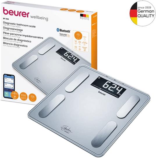 Beurer BF 405 Signature Line Bilancia Diagnostica Connettibile per  l'Analisi Completa dei Valori Corporei - Beurer - Casa e Cucina | IBS