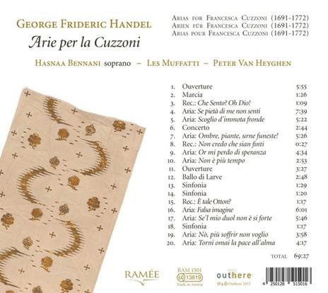 Arie per la Cuzzoni - CD Audio di Georg Friedrich Händel,Hasnaa Bennani - 2