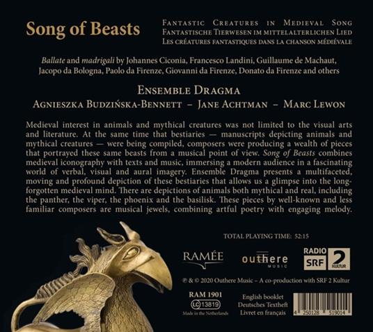 Songs of Beasts - CD Audio di Ensemble Dragma - 2